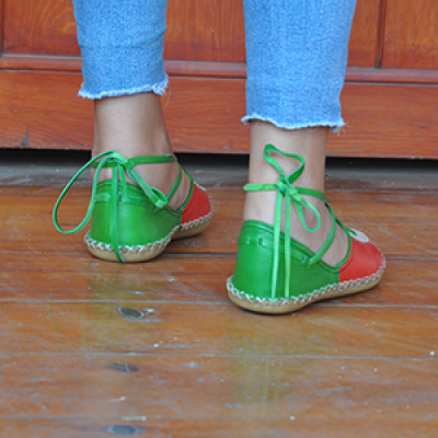 Flat Belt Lace-Up - 12