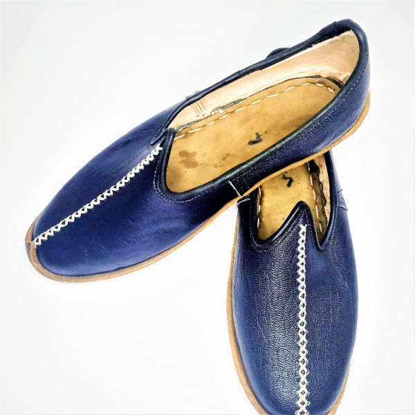 Dikiş Desenli Lacivert Yemeni - 2