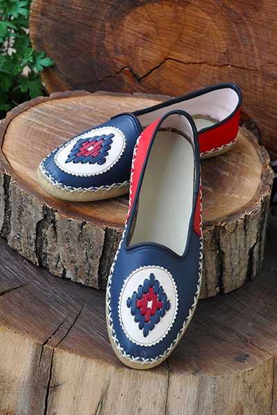 Embroidered Laservert Mrs. Sandalet - 1