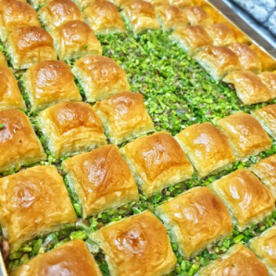 Özel Kare Dilim Kuru Baklava (tepsili) - 2