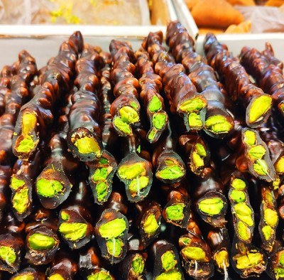 Tüm Antep Fıstıklı Pekmez Sucuğu - 500 Gr 