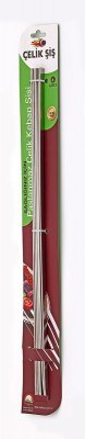 Flat Steel Chicken Shish 6-Pack 